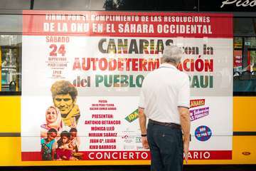 Una guagua recorrerá la capital grancanaria en apoyo al pueblo saharaui/TA.